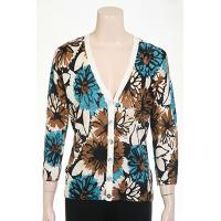 12gg Printed Floral Cardigan