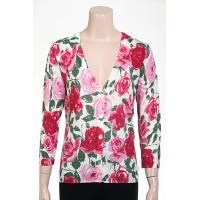 12gg Printed Rose Cardigan